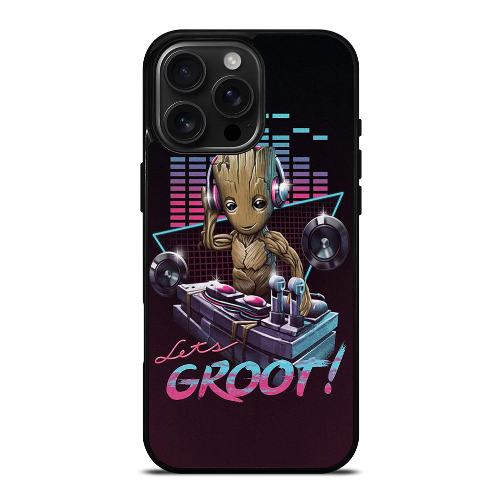 BABY GROOT DJ iPhone 16 Pro Max Case Cover