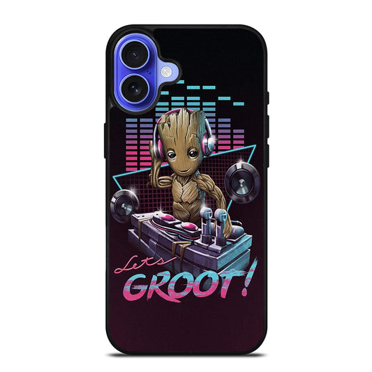BABY GROOT DJ iPhone 16 Case Cover