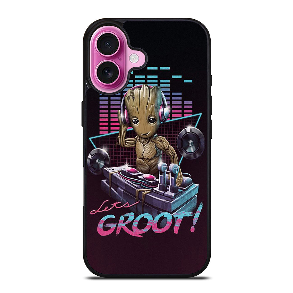 BABY GROOT DJ iPhone 16 Plus Case Cover