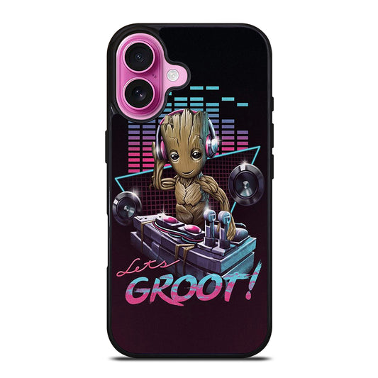 BABY GROOT DJ iPhone 16 Plus Case Cover