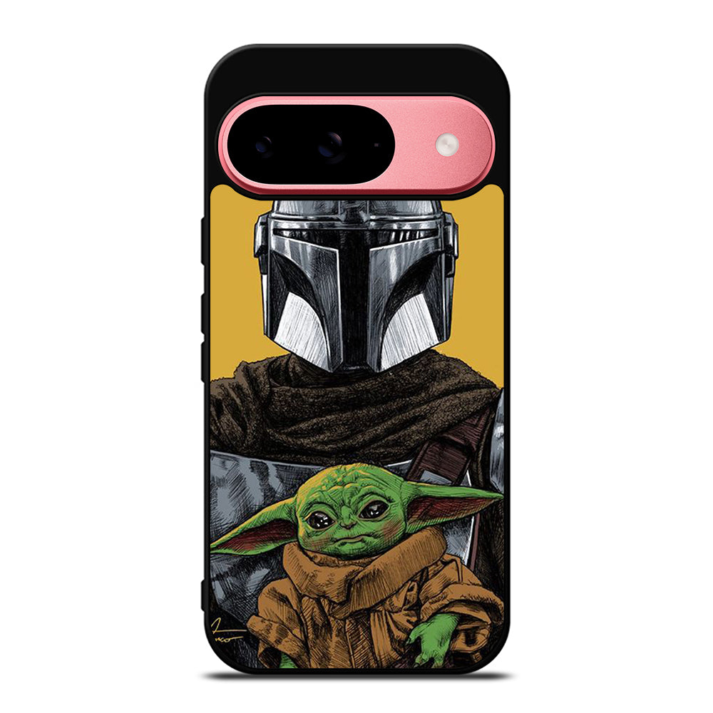 BABY YODA AND THE MANDALORIAN MOSAIC Google Pixel 9 Case Cover