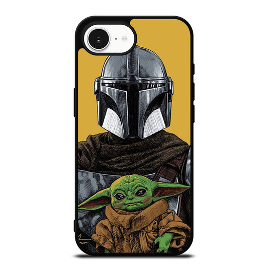 BABY YODA AND THE MANDALORIAN MOSAIC iPhone 16e Case Cover