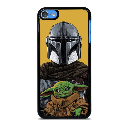 BABY YODA AND THE MANDALORIAN MOSAIC iPod Touch 7 Case Cover