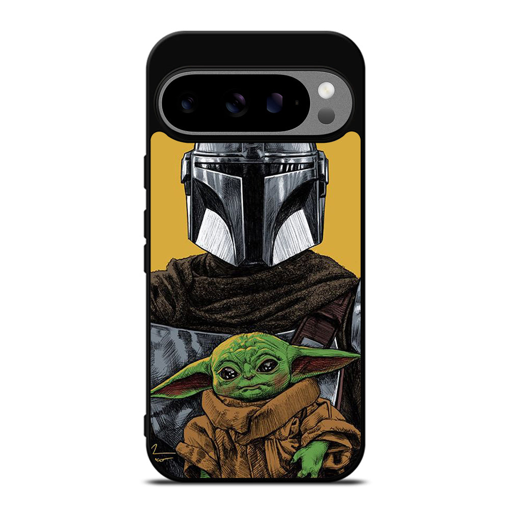 BABY YODA AND THE MANDALORIAN MOSAIC Google Pixel 9 Pro XL Case Cover
