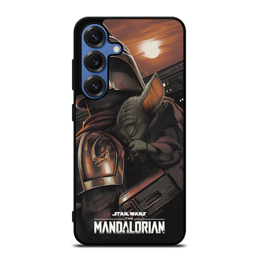 BABY YODA AND THE MANDALORIAN Samsung Galaxy S25 Case Cover