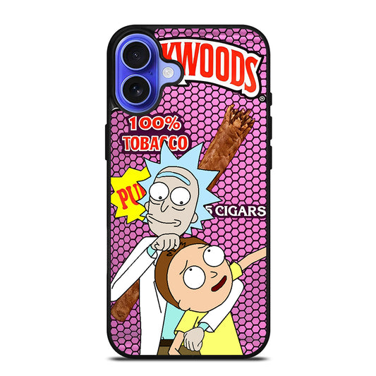 BACKWOODS RICK AND MORTY CARTOON SERIES iPhone 16 Case Cover