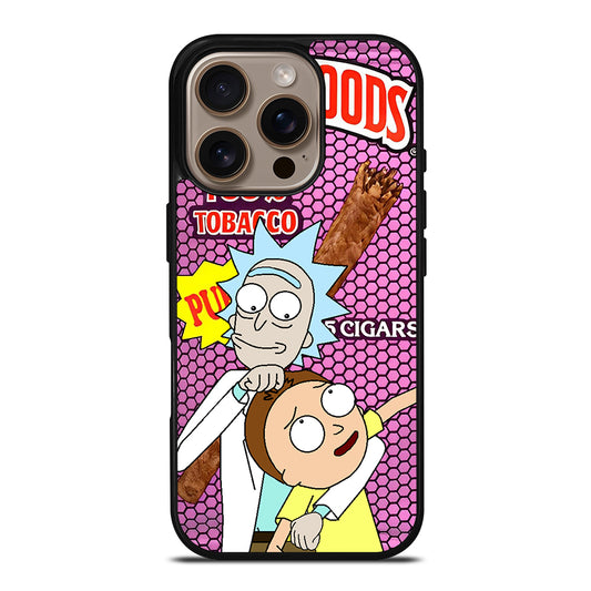 BACKWOODS RICK AND MORTY CARTOON SERIES iPhone 16 Pro Case Cover