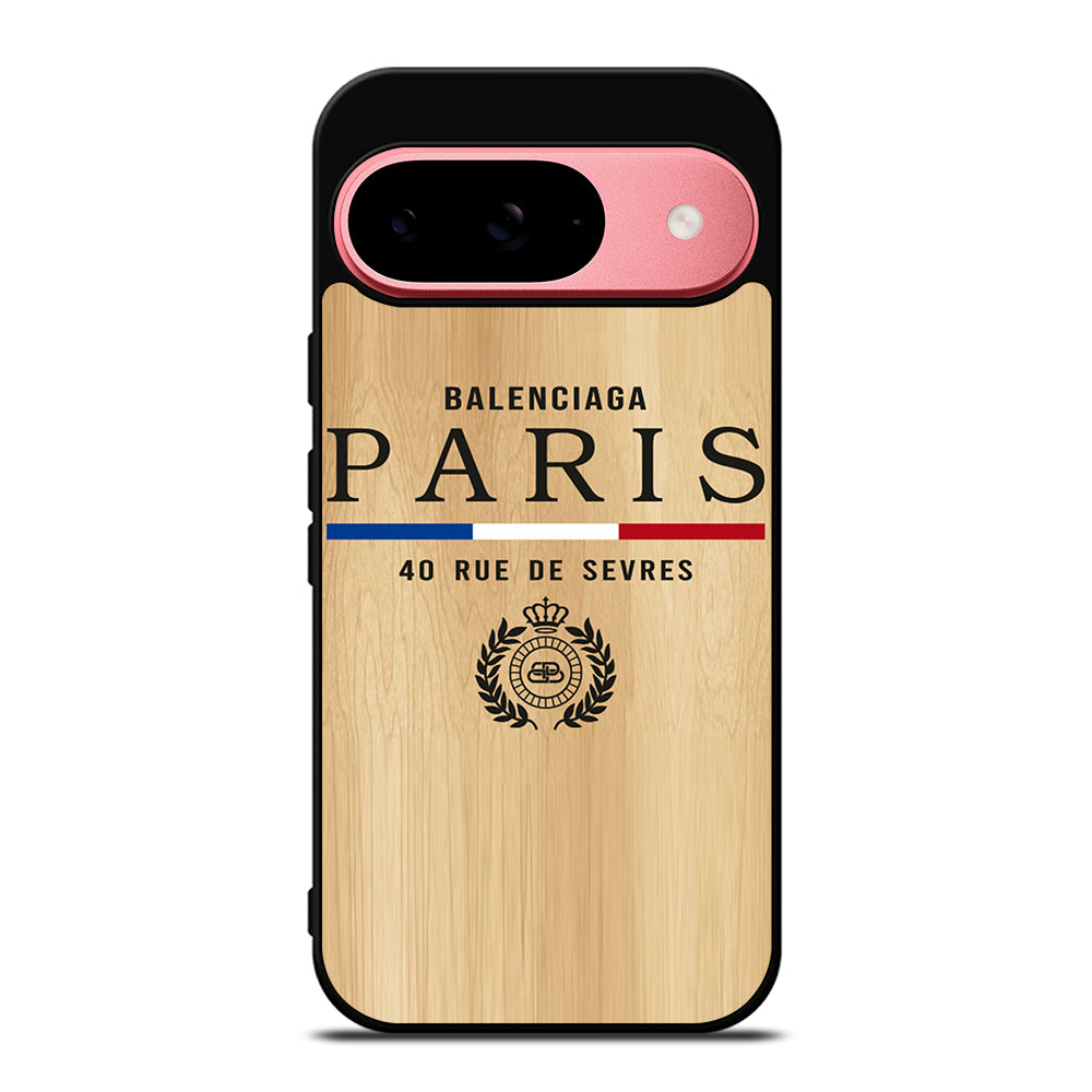 BALENCIAGA PARIS WOODEN LOGO Google Pixel 9 Case Cover