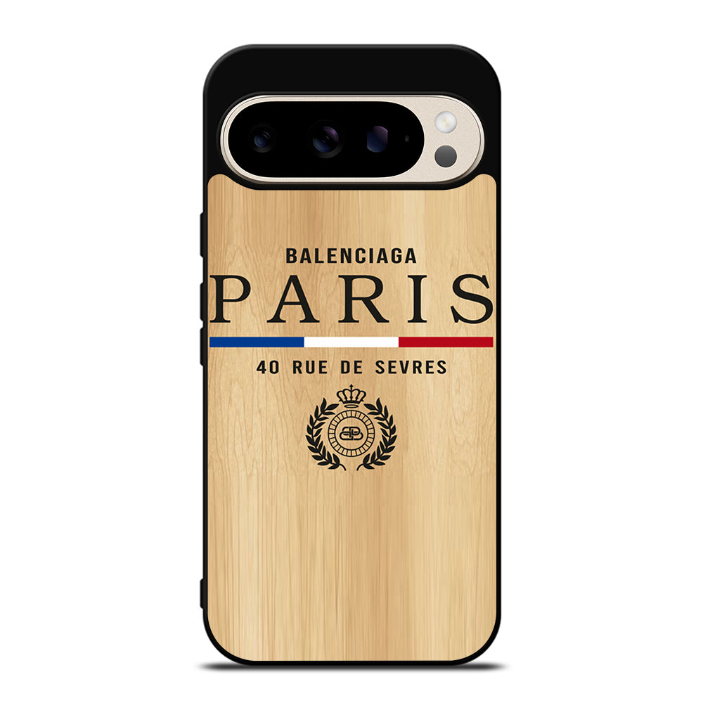 BALENCIAGA PARIS WOODEN LOGO Google Pixel 9 Pro Case Cover