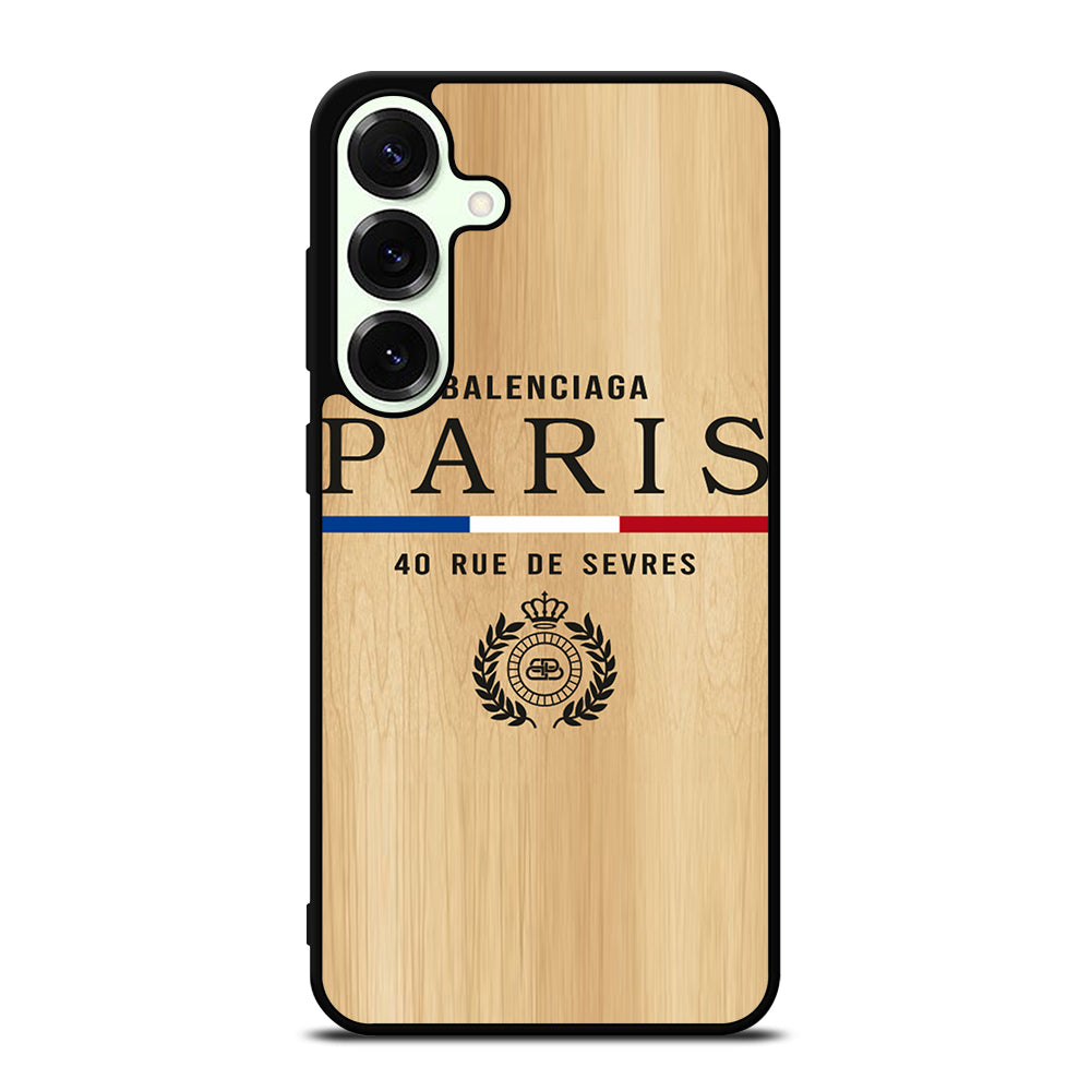 BALENCIAGA PARIS WOODEN LOGO Samsung Galaxy S26 Plus Case Cover