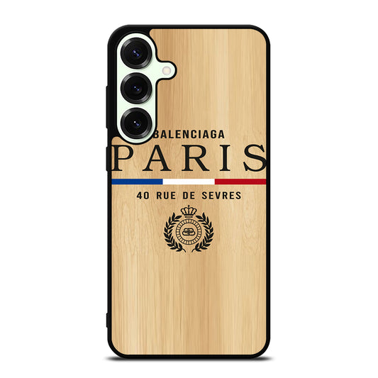 BALENCIAGA PARIS WOODEN LOGO Samsung Galaxy S26 Plus Case Cover