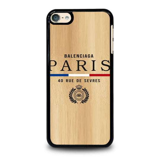 BALENCIAGA PARIS WOODEN LOGO iPod Touch 6 Case Cover
