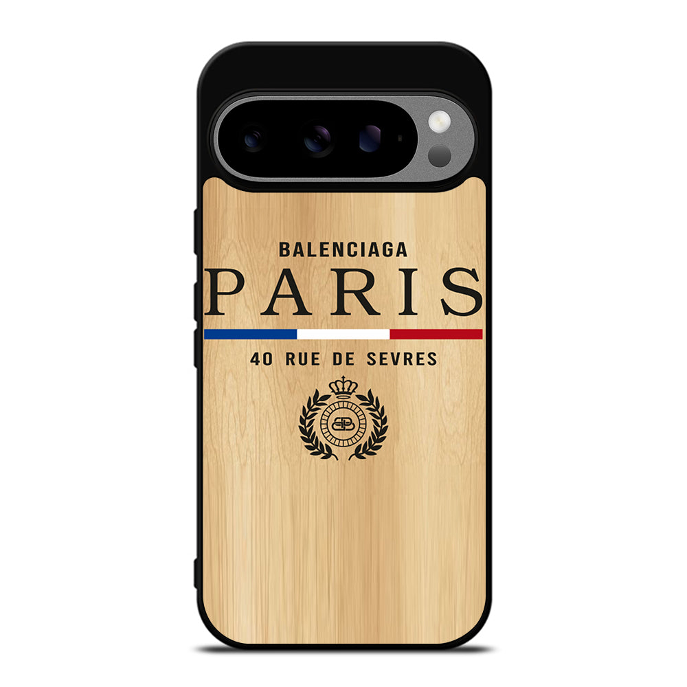 BALENCIAGA PARIS WOODEN LOGO Google Pixel 9 Pro XL Case Cover
