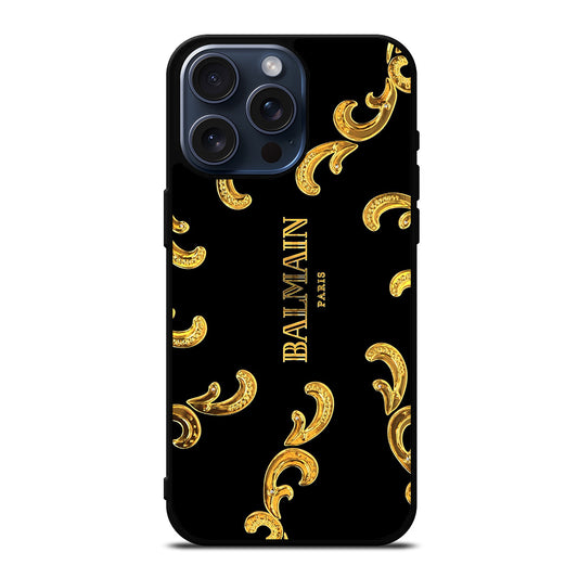 BALMAIN PARIS LOGO 1 iPhone 15 Pro Max Case Cover