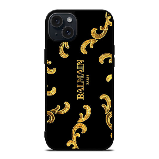 BALMAIN PARIS LOGO 1 iPhone 15 Plus Case Cover