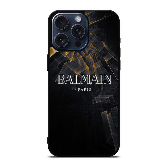 BALMAIN PARIS LOGO 2 iPhone 15 Pro Max Case Cover
