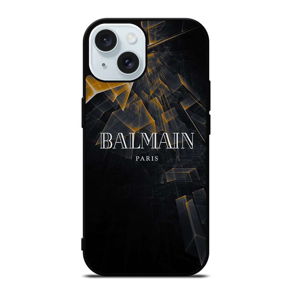 BALMAIN PARIS LOGO 2 iPhone 15 Case Cover