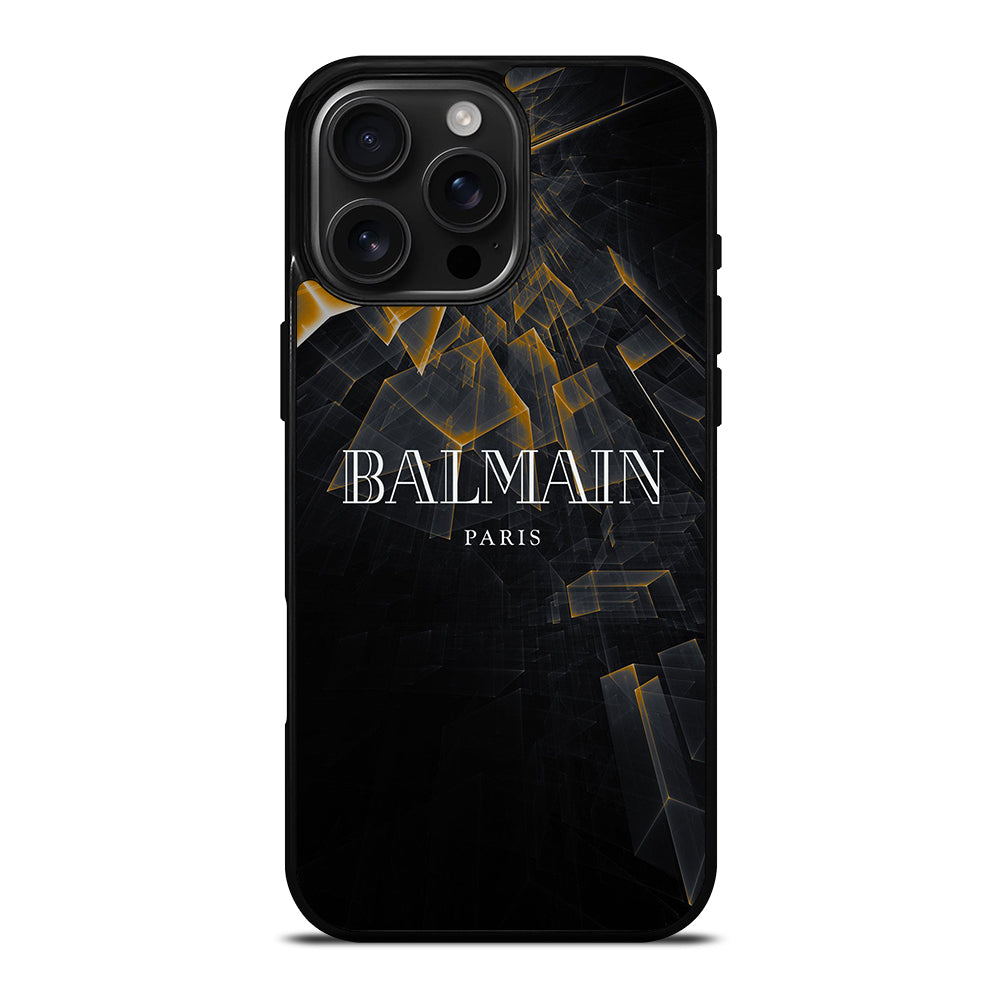 BALMAIN PARIS LOGO 2 iPhone 16 Pro Max Case Cover