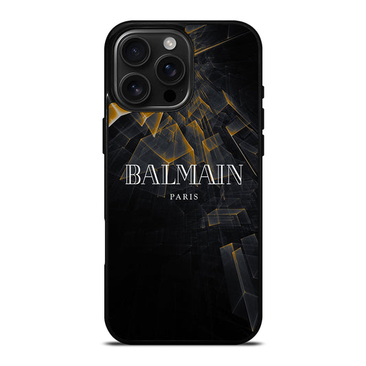 BALMAIN PARIS LOGO 2 iPhone 16 Pro Max Case Cover