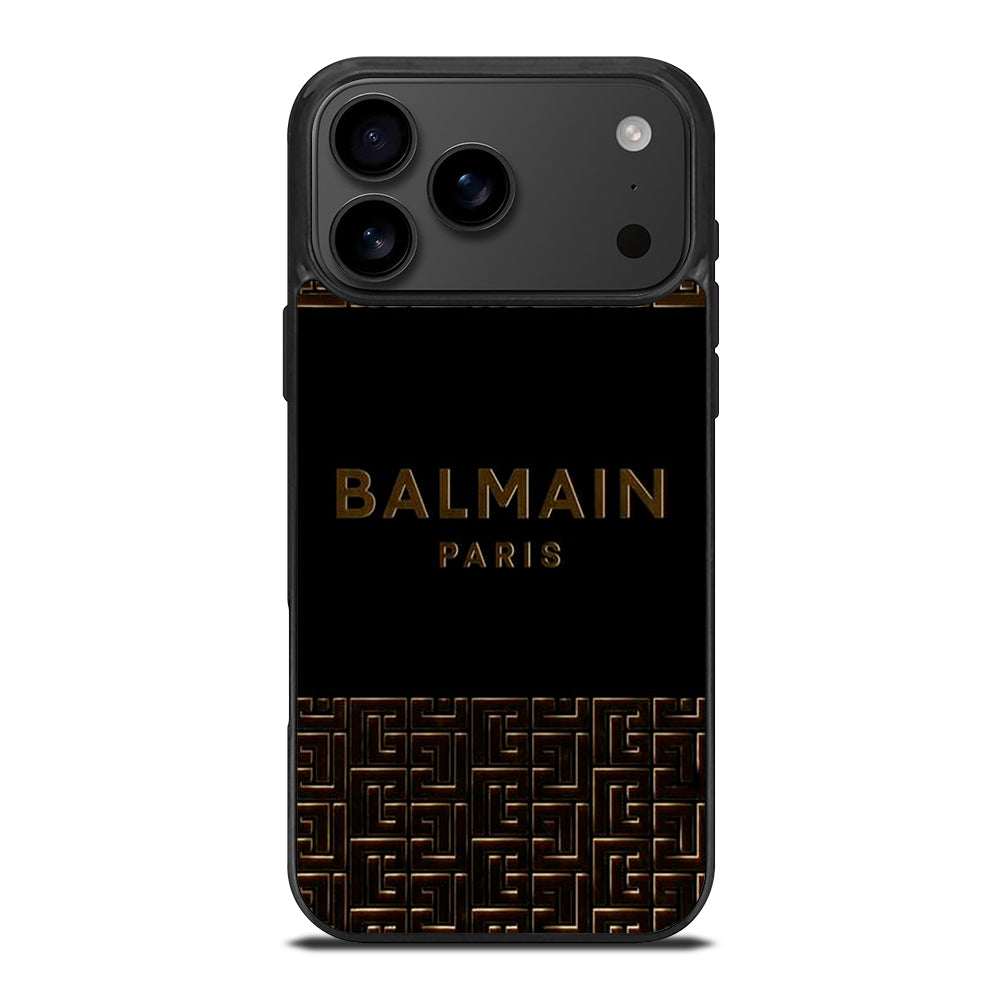 BALMAIN PARIS LOGO 3 iPhone 17 Pro Max Case Cover