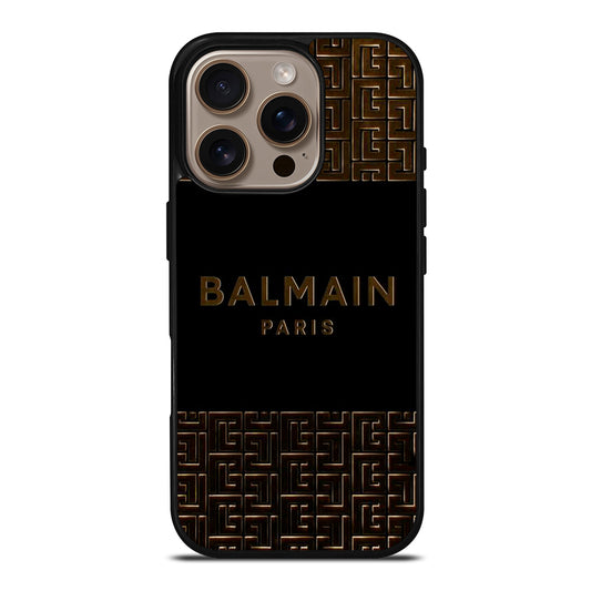 BALMAIN PARIS LOGO 3 iPhone 16 Pro Case Cover