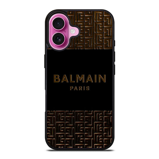 BALMAIN PARIS LOGO 3 iPhone 16 Plus Case Cover