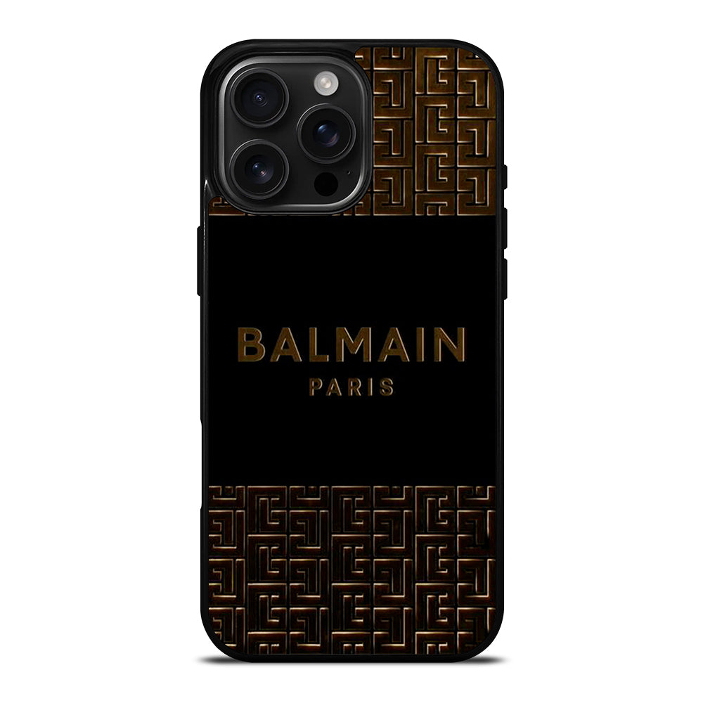 BALMAIN PARIS LOGO 3 iPhone 16 Pro Max Case Cover