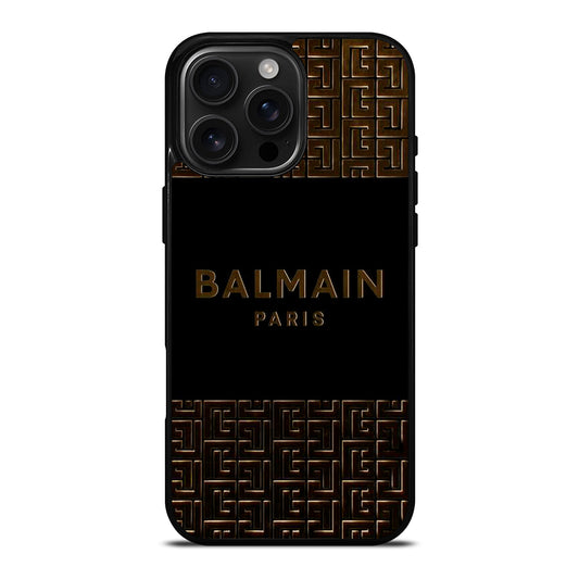 BALMAIN PARIS LOGO 3 iPhone 16 Pro Max Case Cover