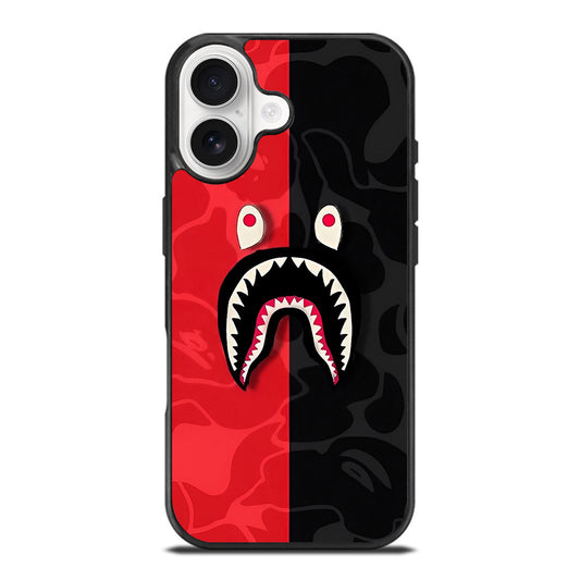 BAPE SHARK CAMO ART iPhone 17 Case Cover