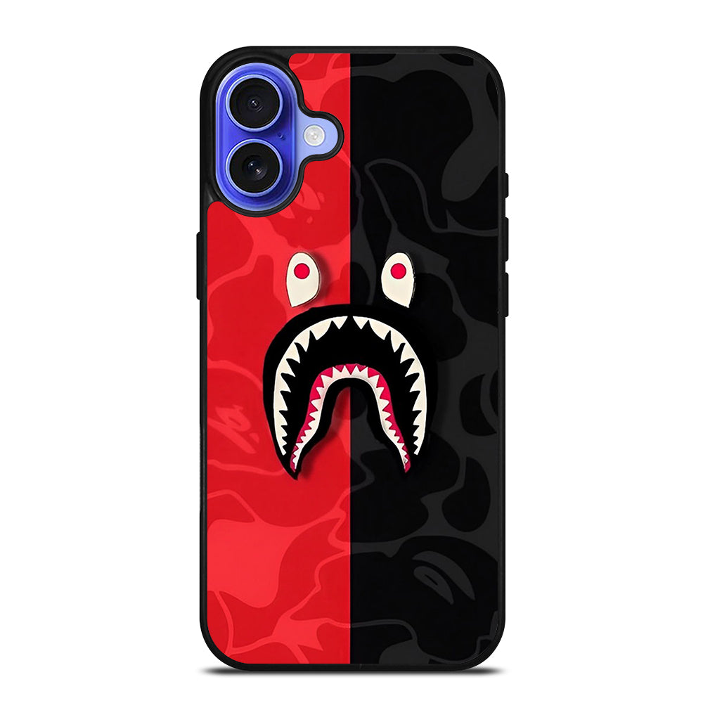 BAPE SHARK CAMO ART iPhone 16 Case Cover