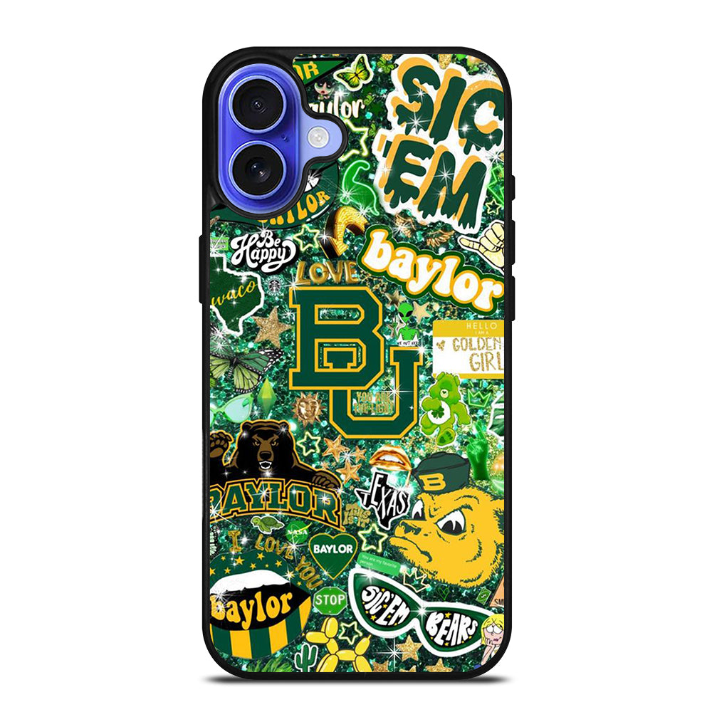 BAYLOR BEARS NFL PATTERN iPhone 16 Case Cover