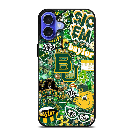 BAYLOR BEARS NFL PATTERN iPhone 16 Case Cover