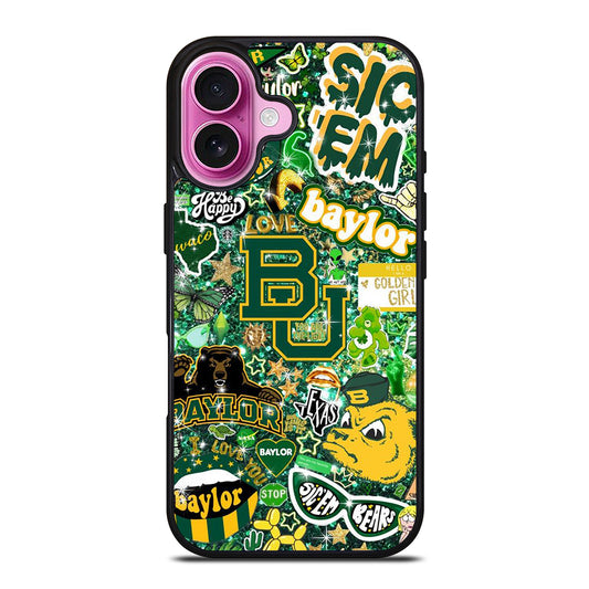 BAYLOR BEARS NFL PATTERN iPhone 16 Plus Case Cover