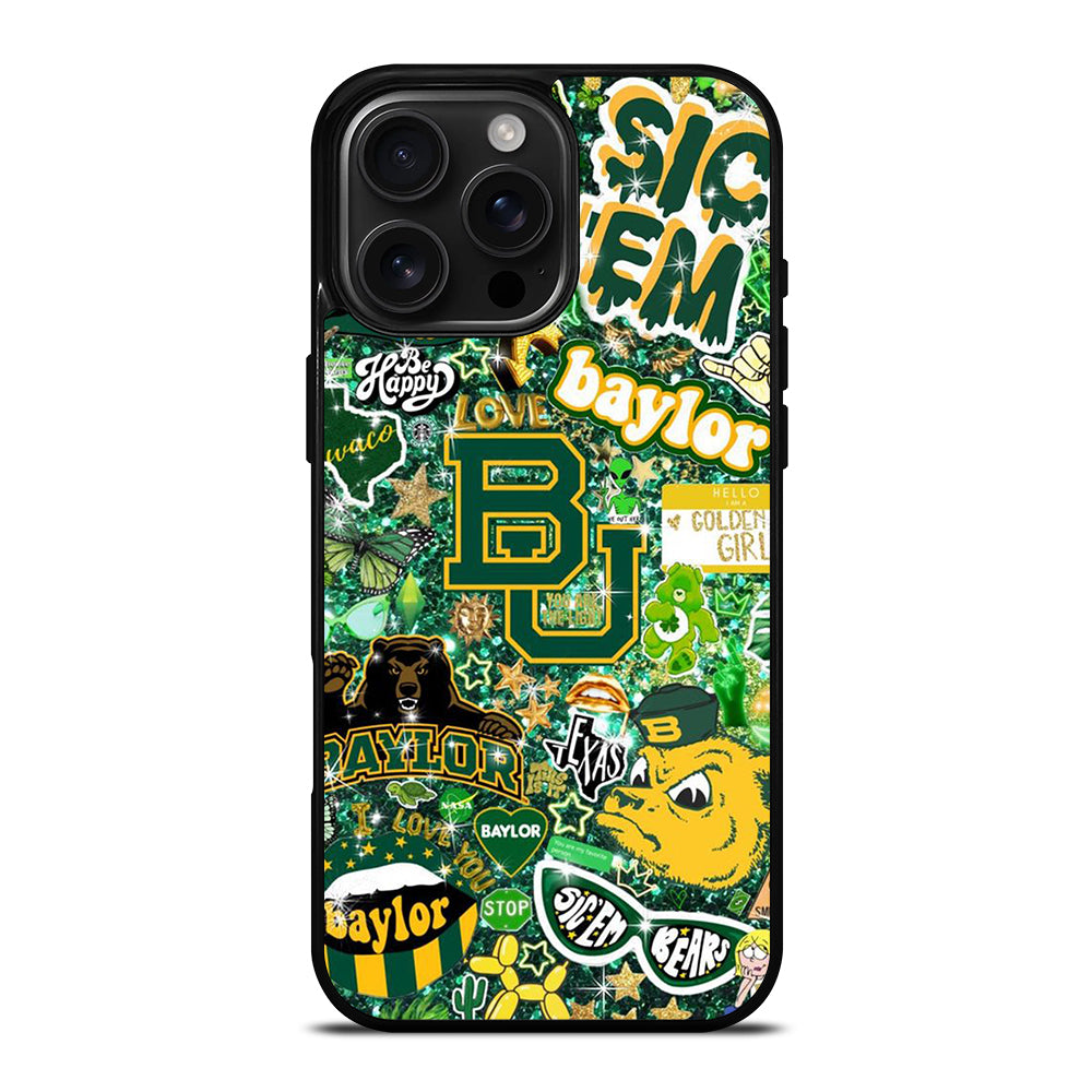 BAYLOR BEARS NFL PATTERN iPhone 16 Pro Max Case Cover
