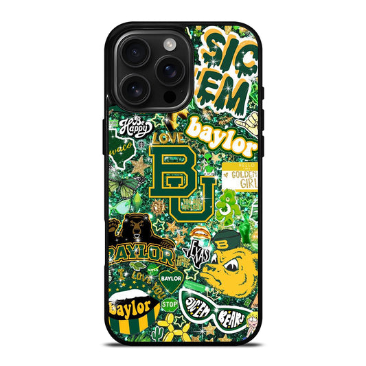 BAYLOR BEARS NFL PATTERN iPhone 16 Pro Max Case Cover