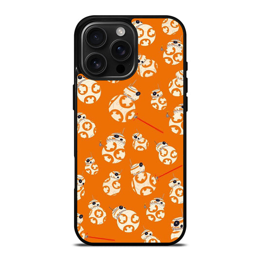 BB-8 DROID ROBOT STAR WARS PATTERN iPhone 16 Pro Max Case Cover
