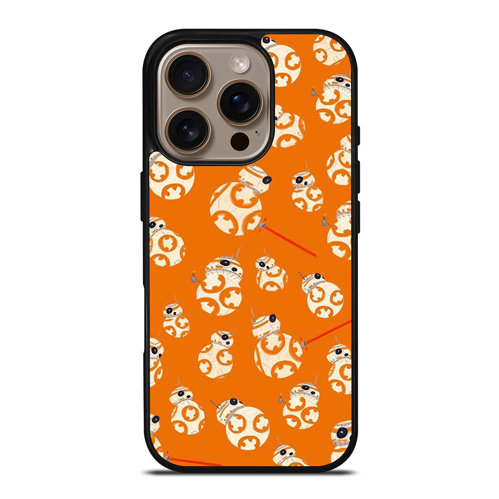 BB-8 DROID ROBOT STAR WARS PATTERN iPhone 16 Pro Case Cover