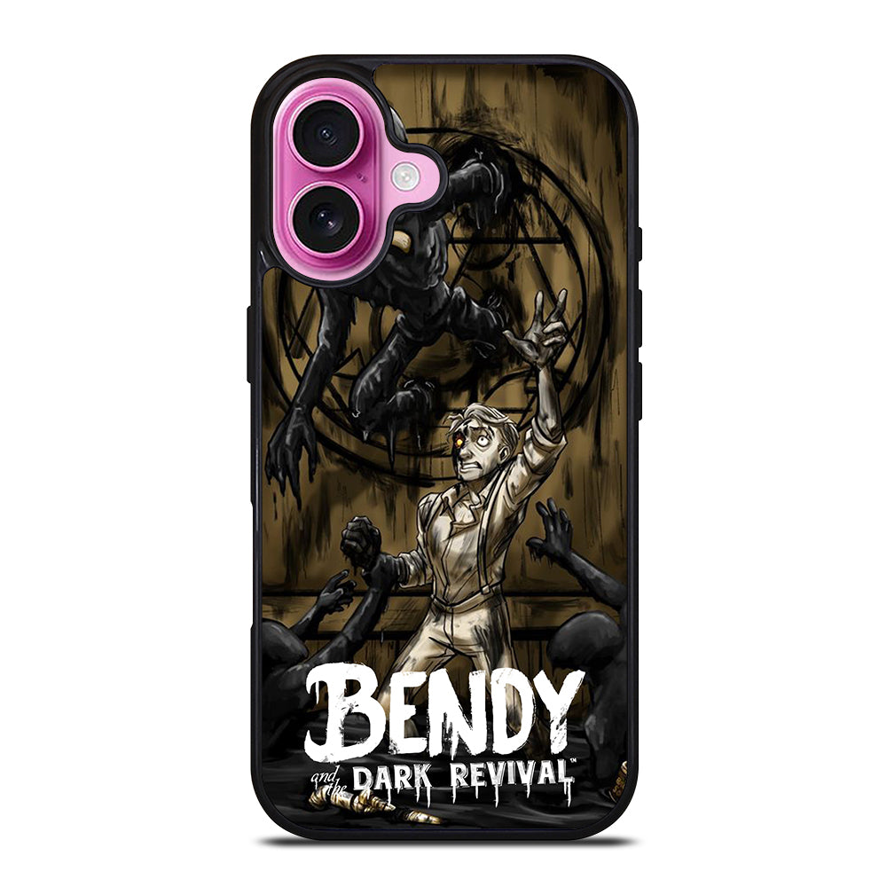 BENDY AND THE DARK REVIVAL ART iPhone 16 Plus Case Cover