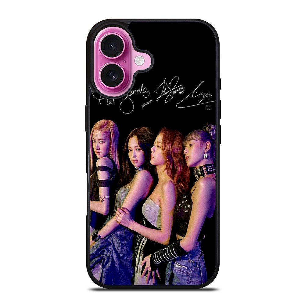 BLACKPINK KPOP SIGNATURE iPhone 16 Plus Case Cover