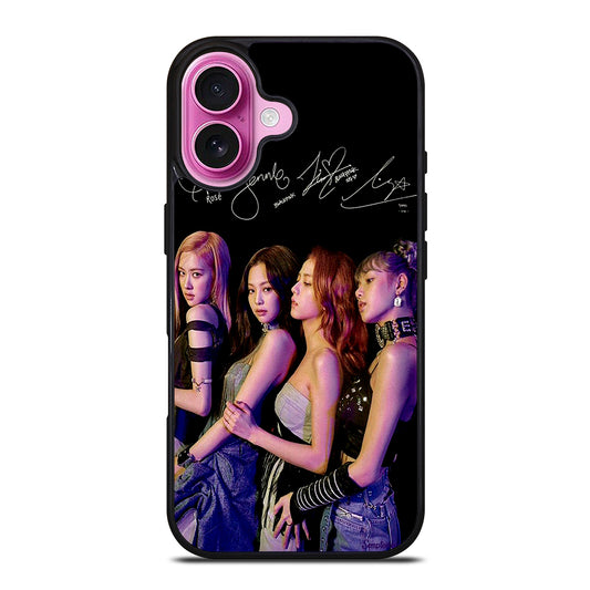 BLACKPINK KPOP SIGNATURE iPhone 16 Plus Case Cover