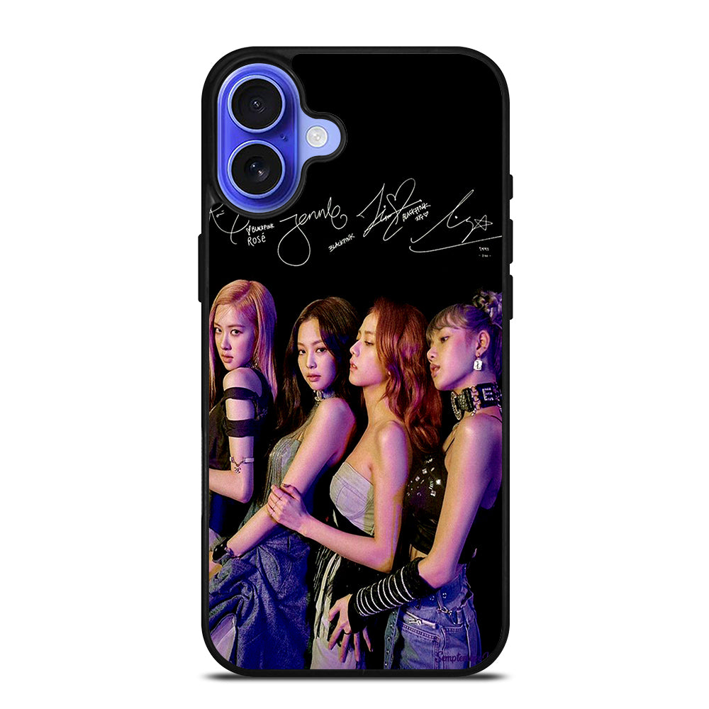 BLACKPINK KPOP SIGNATURE iPhone 16 Case Cover