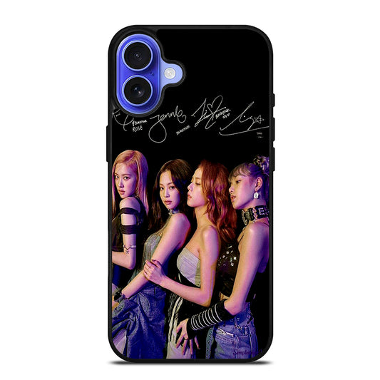 BLACKPINK KPOP SIGNATURE iPhone 16 Case Cover