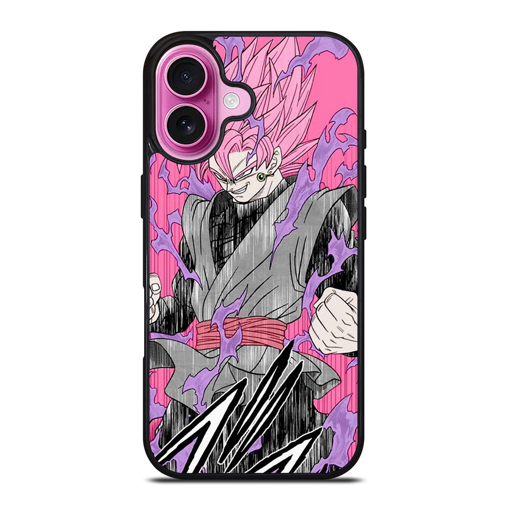 BLACK GOKU DRAGON BALL ART iPhone 16 Plus Case Cover