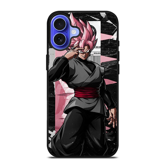 BLACK GOKU DRAGON BALL SSJ ROSE iPhone 16 Case Cover