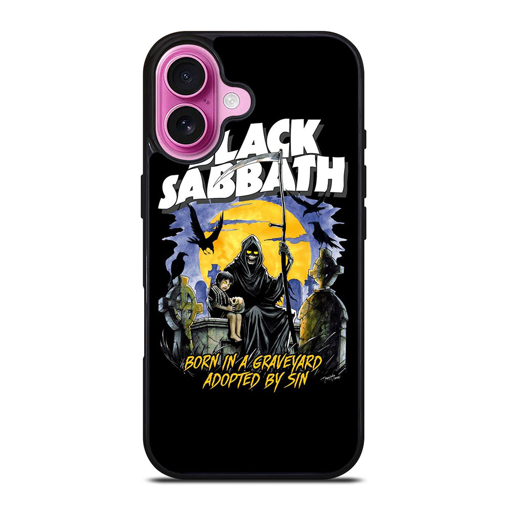 BLACK SABBATH BAND POSTER iPhone 16 Plus Case Cover