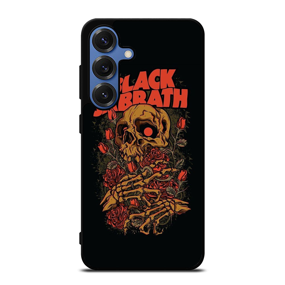 BLACK SABBATH ROSE SKULL BAND Samsung Galaxy S25 Case Cover