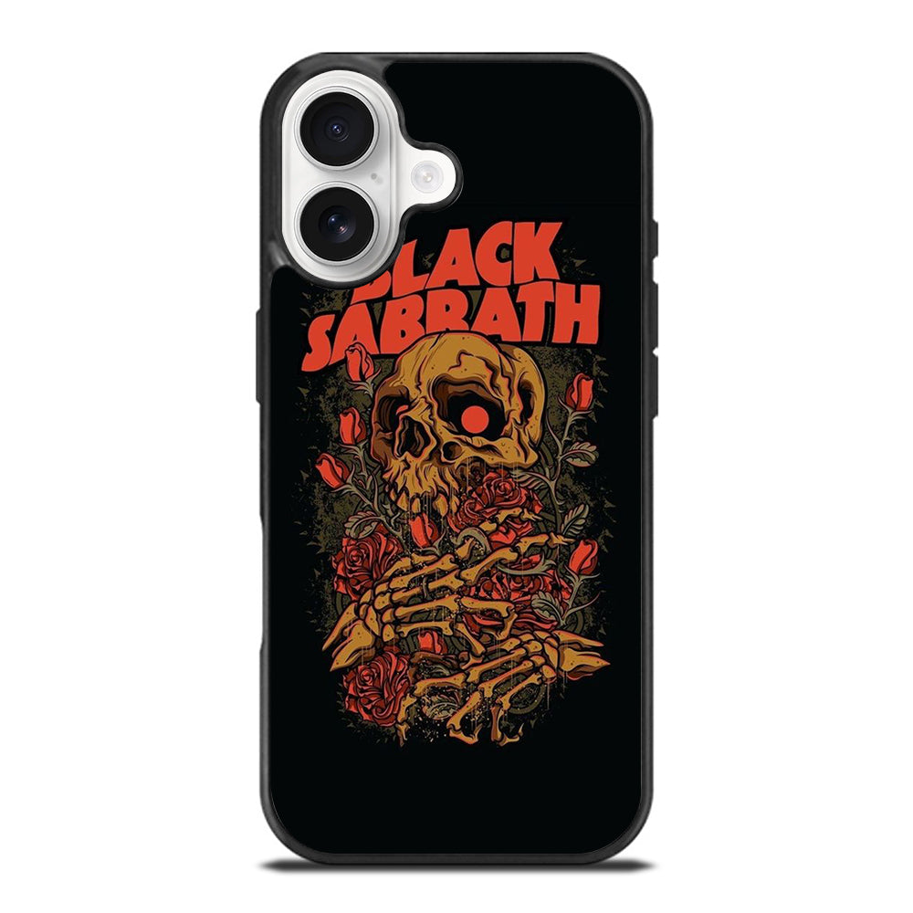 BLACK SABBATH ROSE SKULL BAND iPhone 17 Case Cover