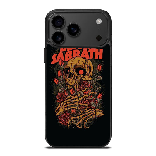 BLACK SABBATH ROSE SKULL BAND iPhone 17 Pro Max Case Cover