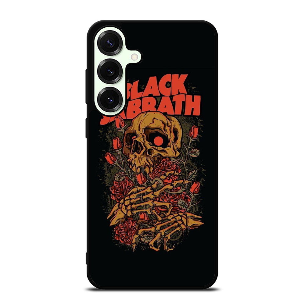BLACK SABBATH ROSE SKULL BAND Samsung Galaxy S25 Plus Case Cover