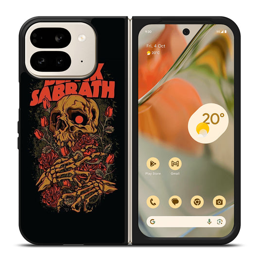 BLACK SABBATH ROSE SKULL BAND Google Pixel 9 Pro Fold Case Cover